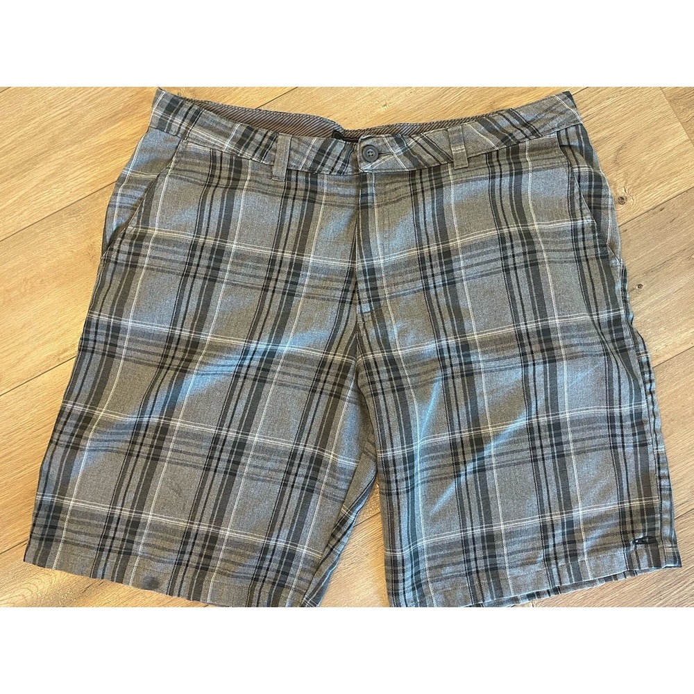 O'Neill Gray Plaid‎ Chino Shorts Men Size 40